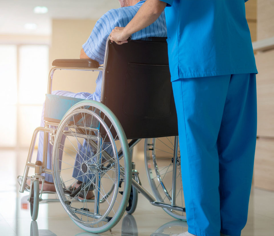 Veteran in a wheelchair