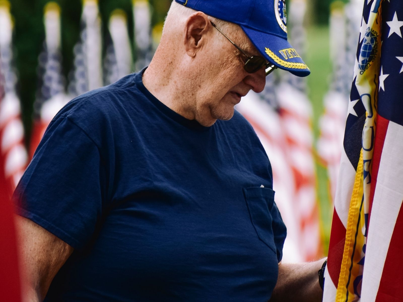 Retired veteran receiving pension