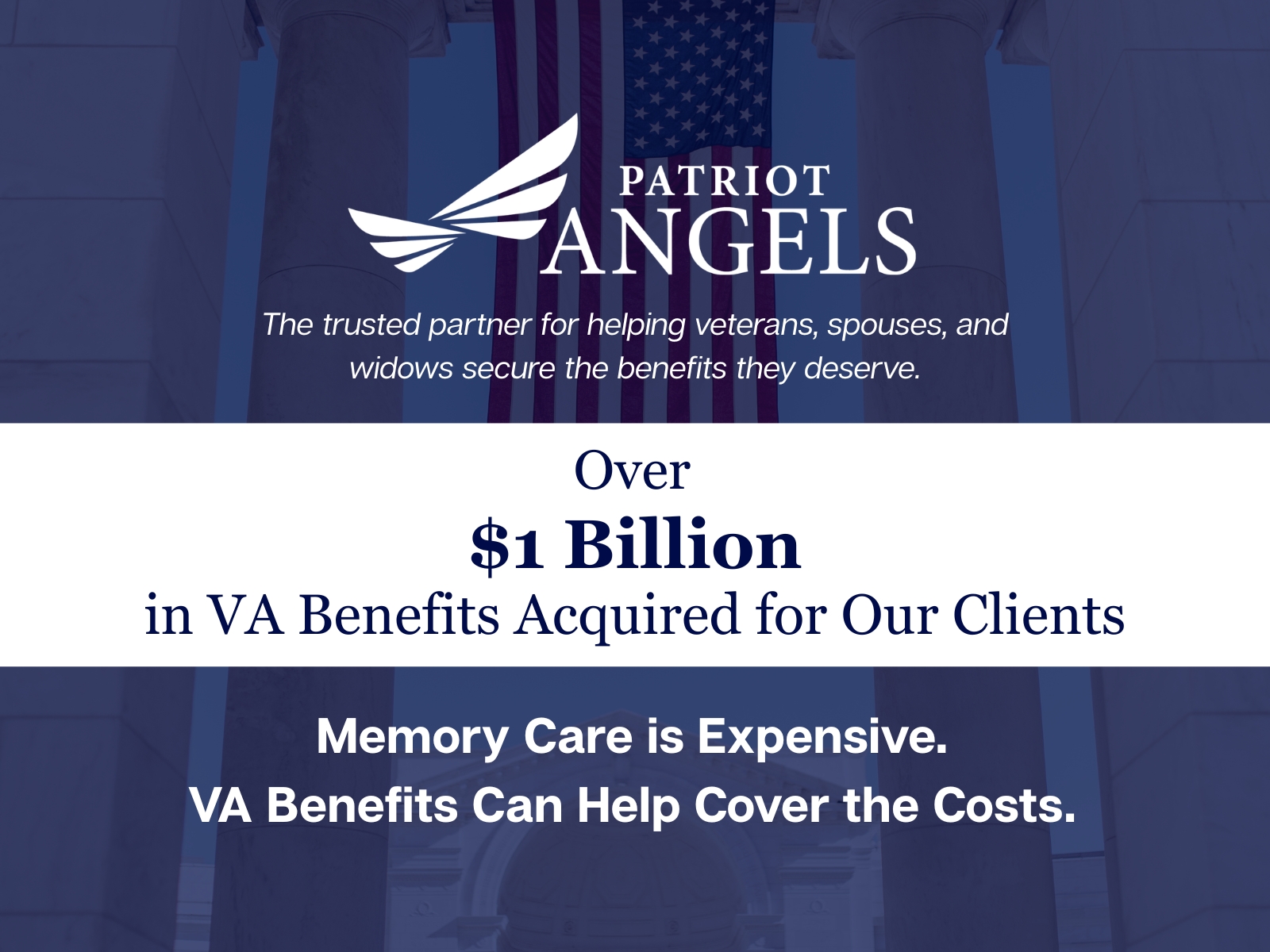 Veteran receiving memory care support