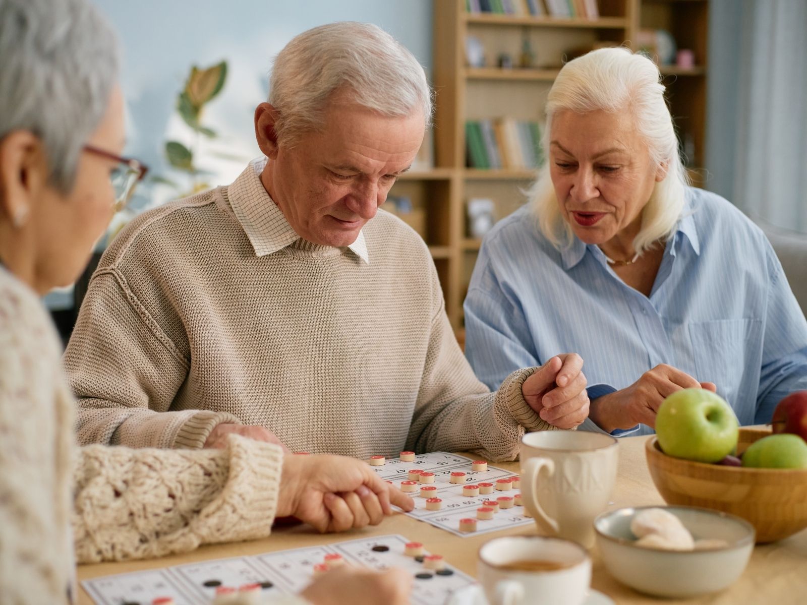 Residents participating in memory care activities