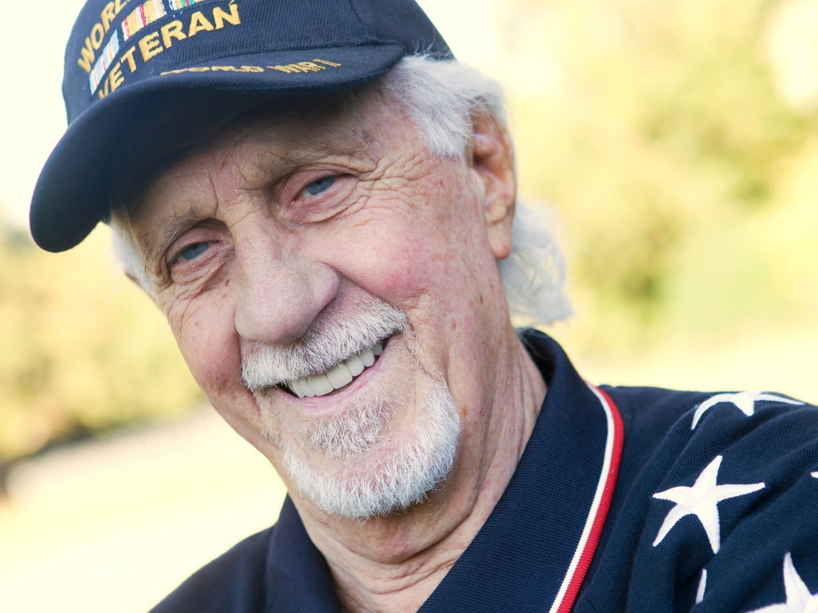 Senior receiving memory care support