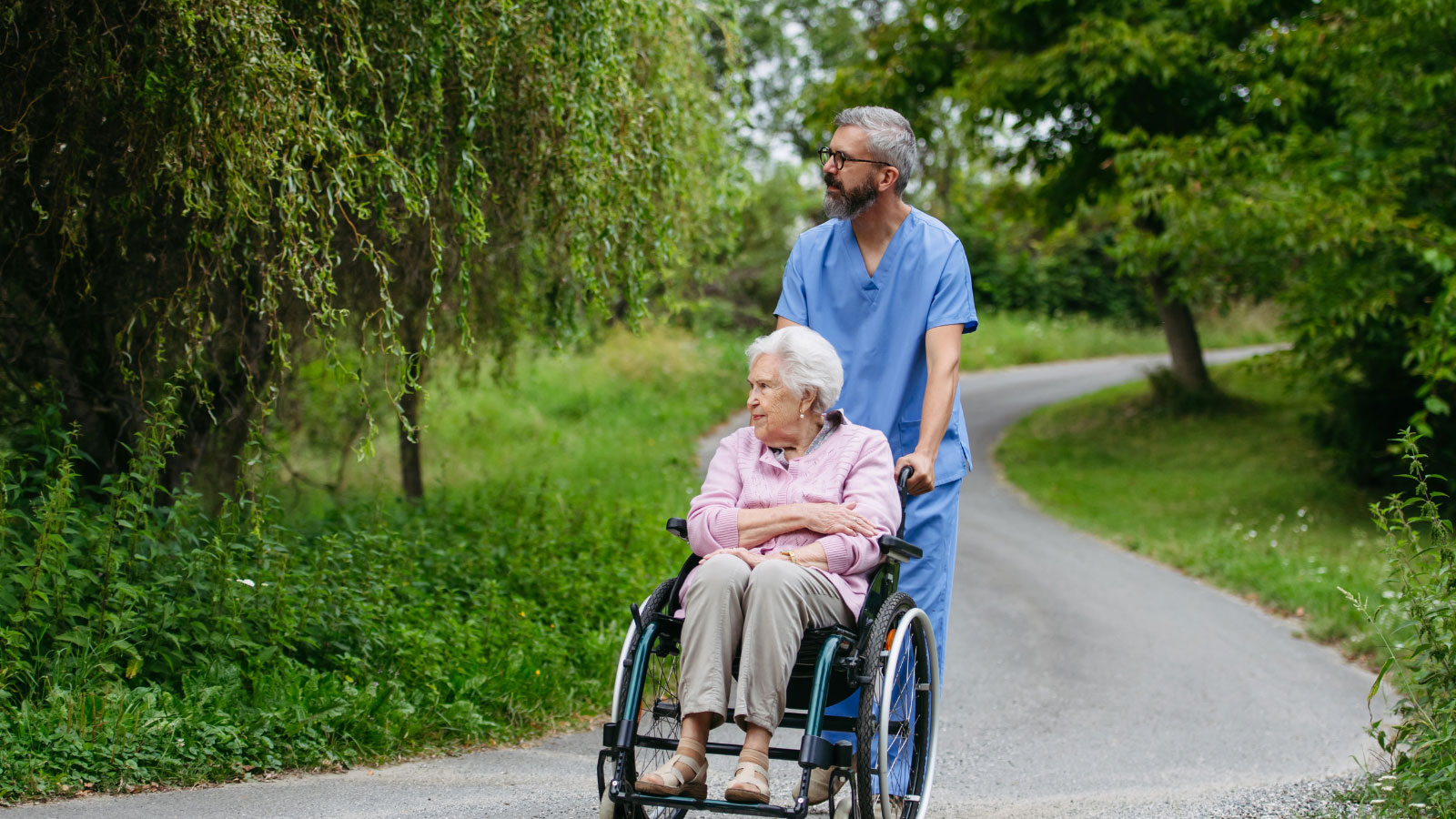 Caregiver providing companionship and supervision at home