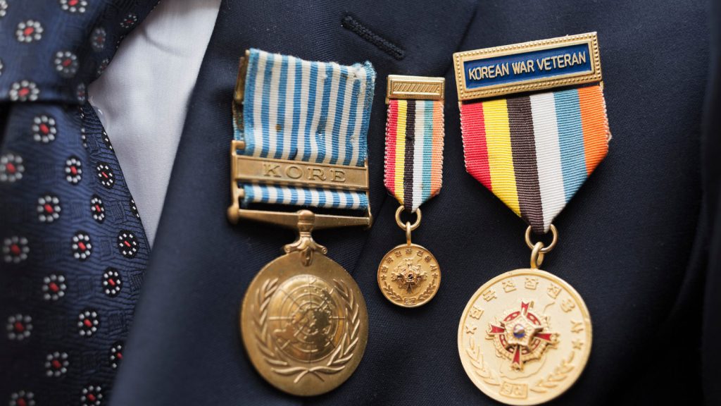 Korean War veteran medals